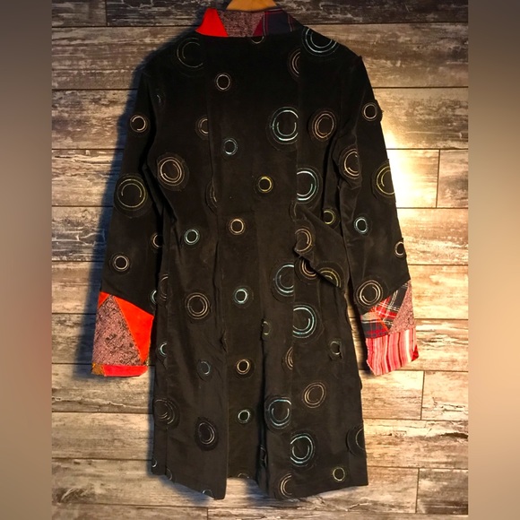 Beautiful Myco Anna frock coats with patchwork detail. Very nice piece! - Picture 1 of 7